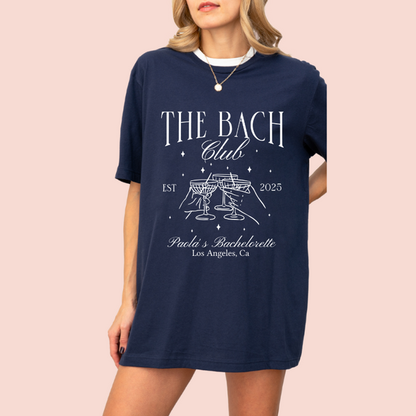 Playera oversize personalizada "The Bach Club"