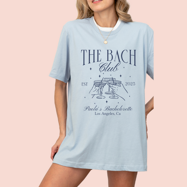Playera oversize personalizada "The Bach Club"