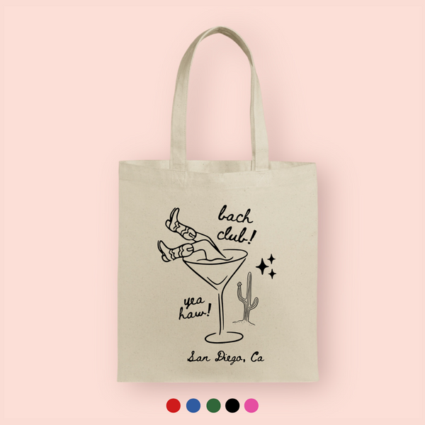 Tote bag "bach club yeahaw" personalizada