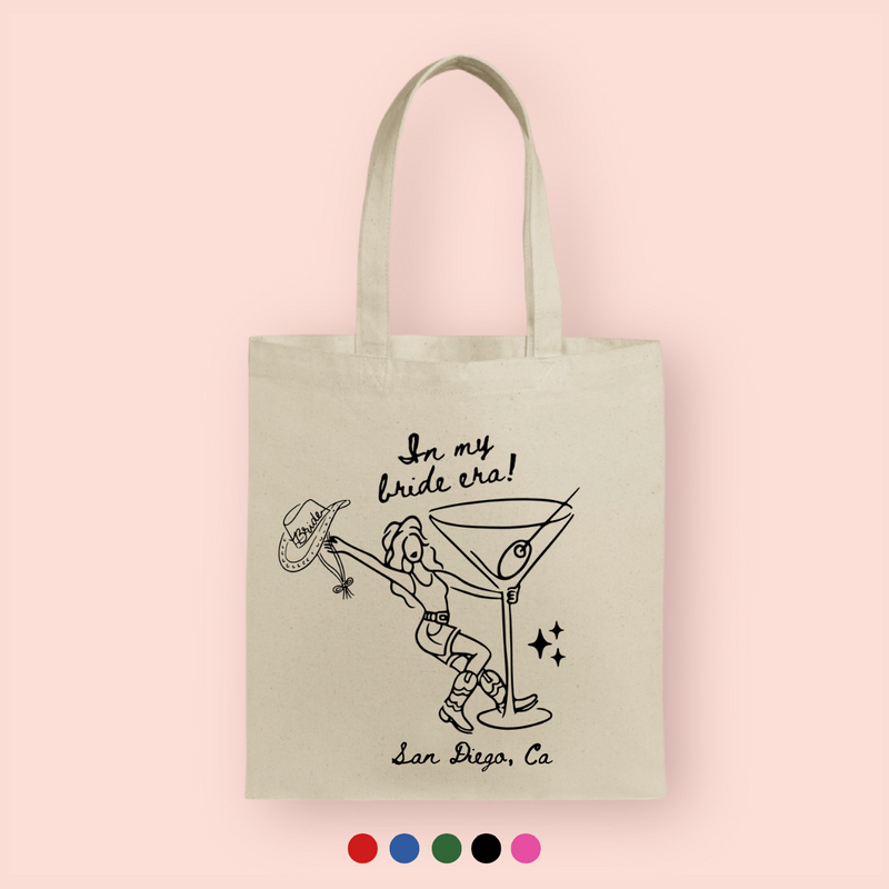 Tote bag "in my bride era" personalizada