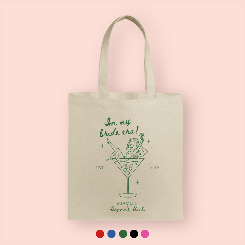 Tote bag "in my bride era" personalizada