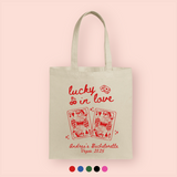 Tote bag "lucky in love" personalizada