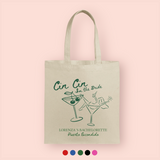 Tote bag "cin cin im the bride" personalizada
