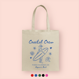 Tote bag "coastal crew" personalizada