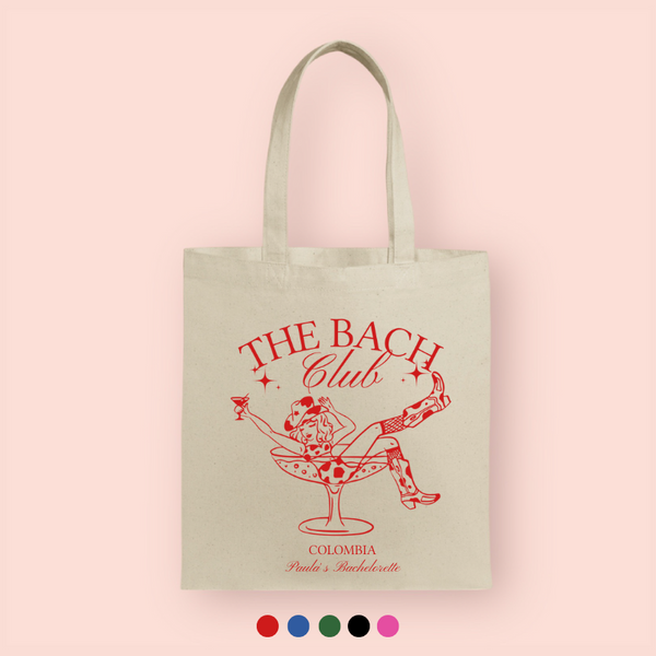 Tote bag "the bach club" personalizada