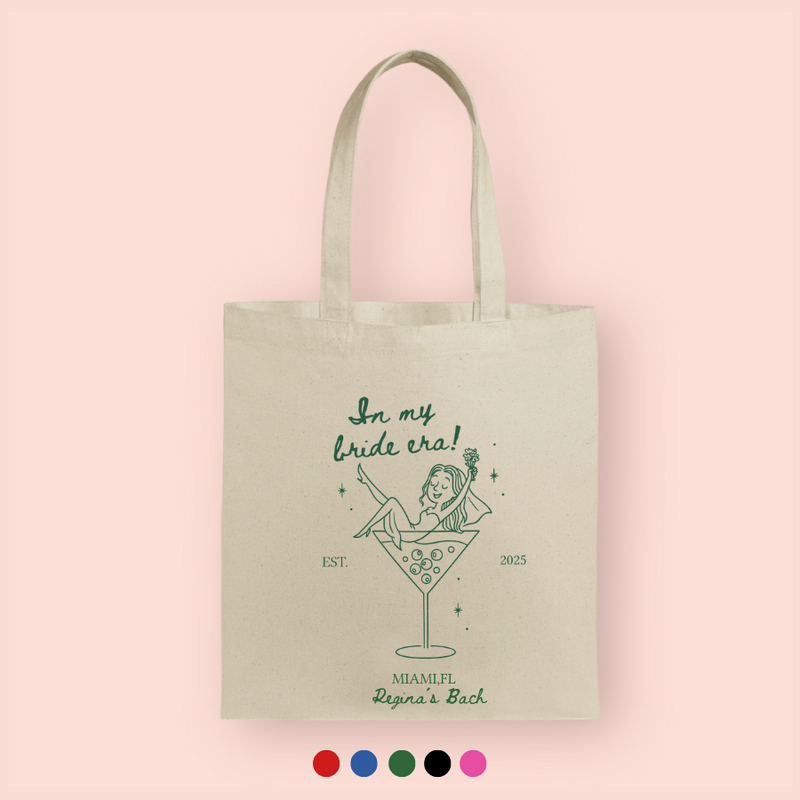 Tote bag "in my bride era" personalizada