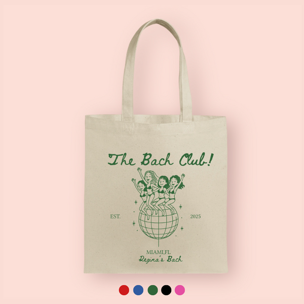 Tote bag "the bach club" personalizada