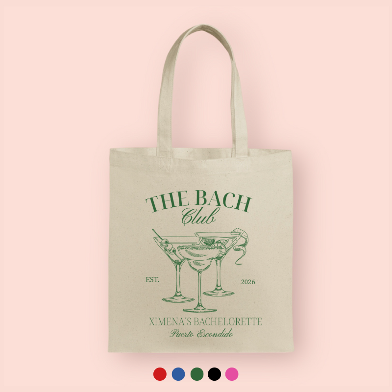 Tote bag "The Bach Club" personalizada