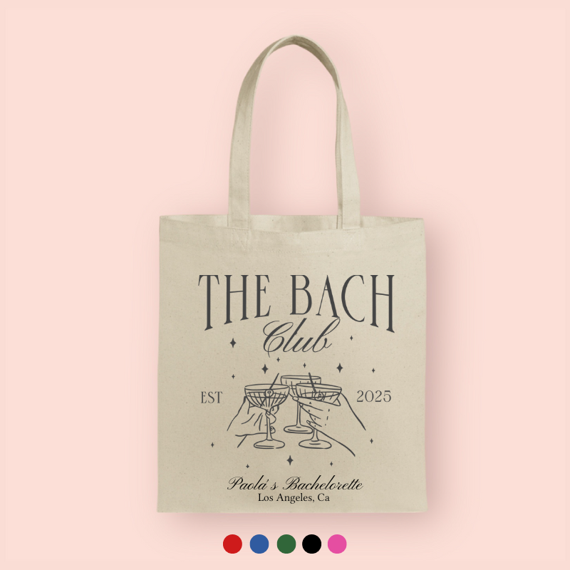Tote bag "the bach club" personalizada