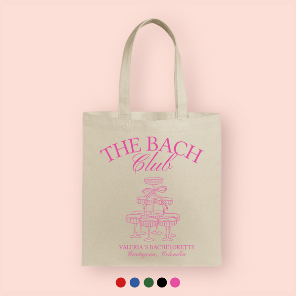 Tote bag "the bach club" personalizada
