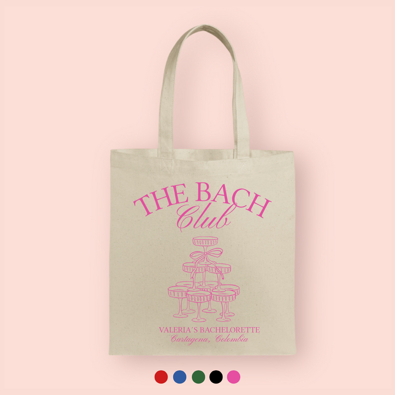 Tote bag "the bach club" personalizada