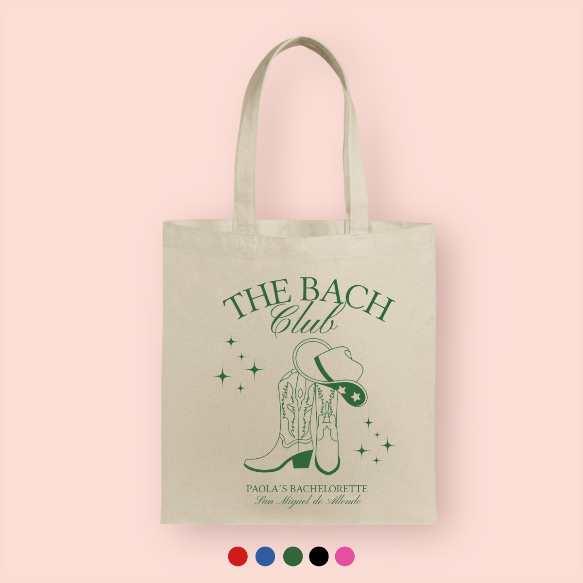 Tote bag "the bach club" personalizada