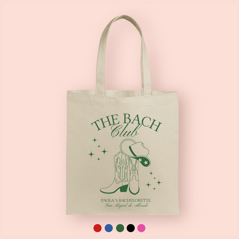 Tote bag "the bach club" personalizada