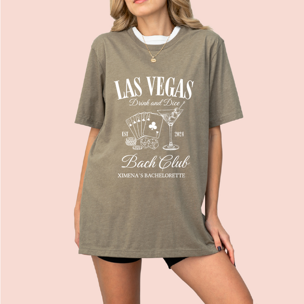 Playera oversize personalizada "Las Vegas"