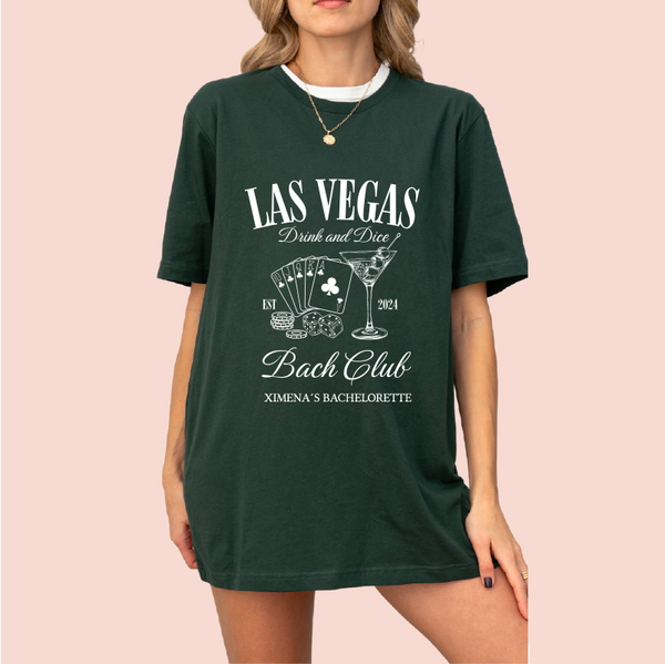 Playera oversize personalizada "Las Vegas"