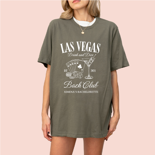 Playera oversize personalizada "Las Vegas"