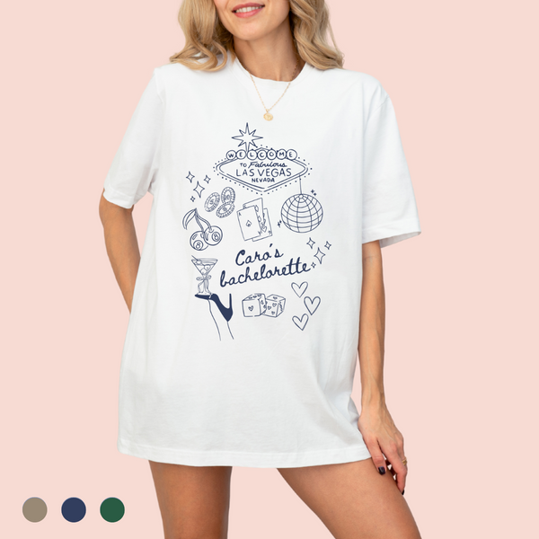 Playera oversize personalizada "Vegas"