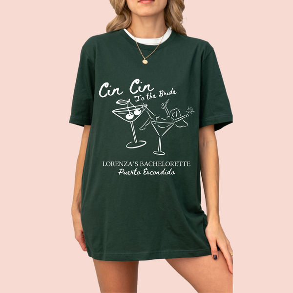 Playera oversize personalizada "cin cin"