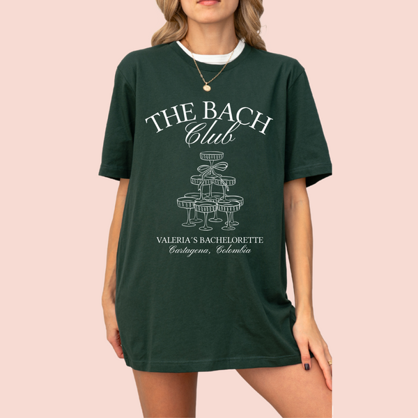 Playera oversize personalizada "The Bach Club"