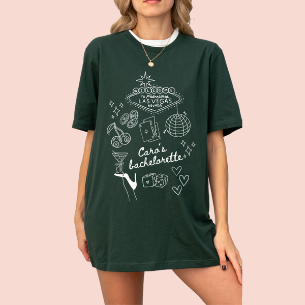 Playera oversize personalizada "Vegas"