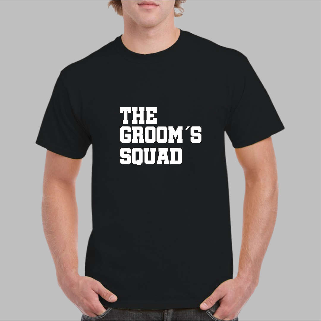 Playera negra "The Groom´s Squad"