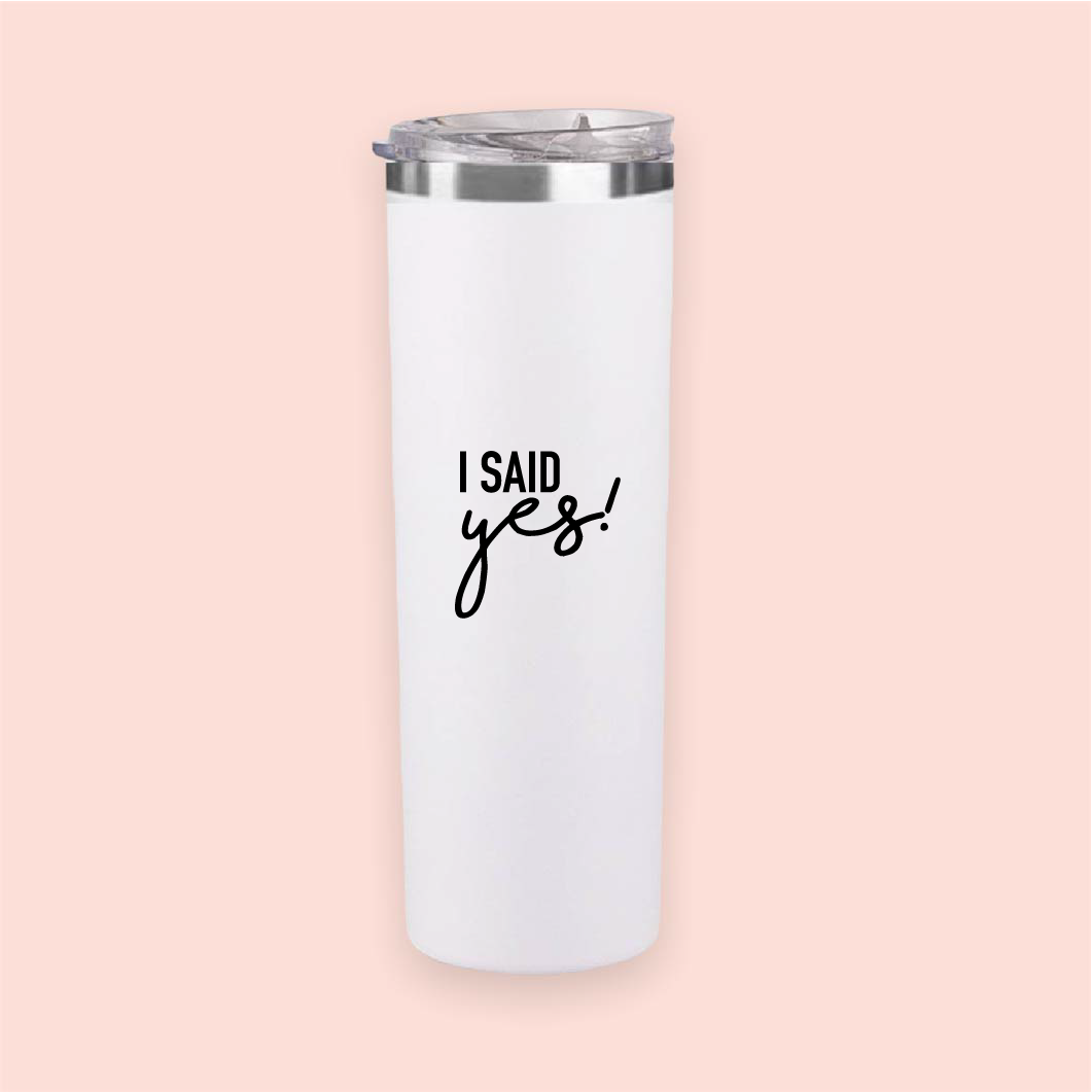 Termo skinny acero "I said yes!"