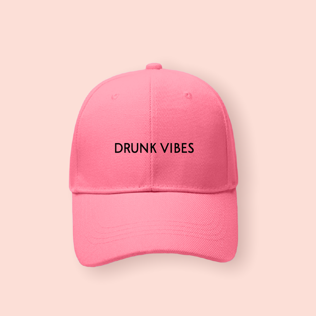 Gorra rosa "Drunk vibes"