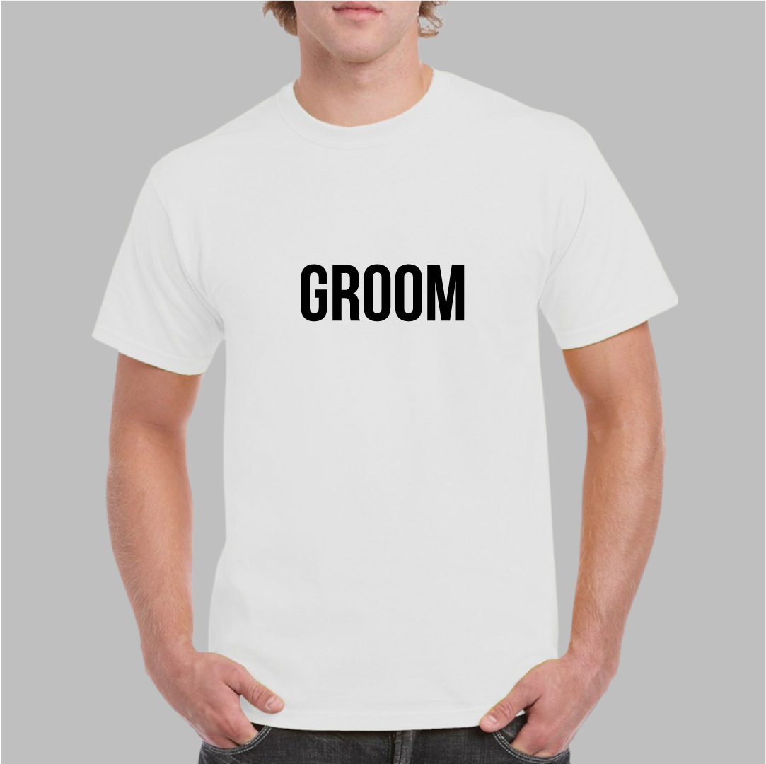 Playera blanca "Groom"