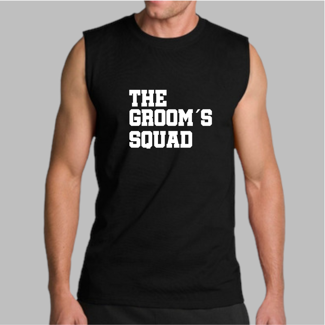 Playera negra "The Groom´s squad"