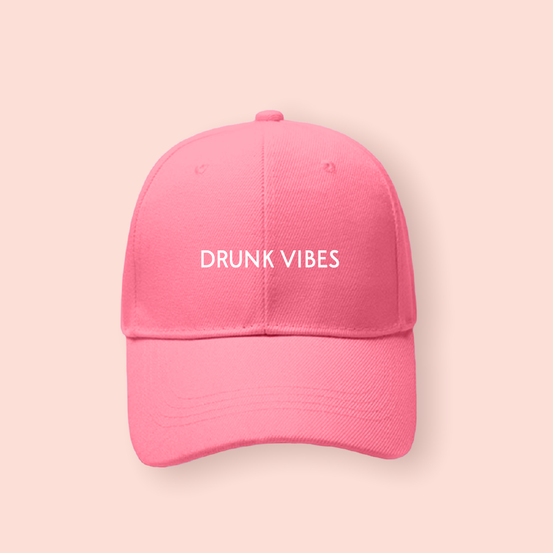 Gorra rosa "Drunk vibes"