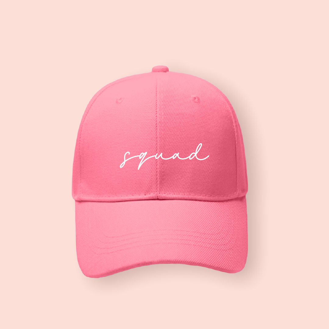 Gorra rosa "Squad"
