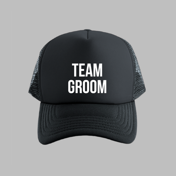 Gorra negra "Team Groom"