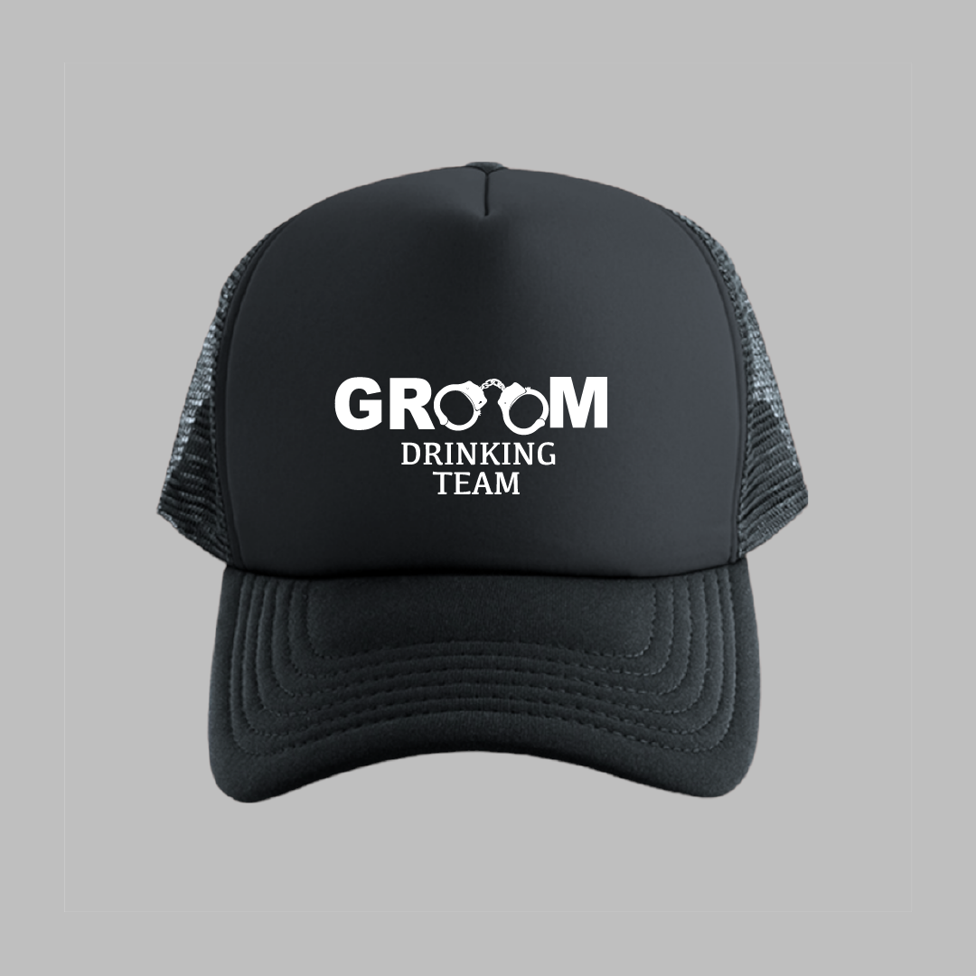 Gorra negra "Groom drinking team"