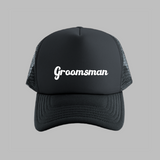 Gorra negra "Groomsman"