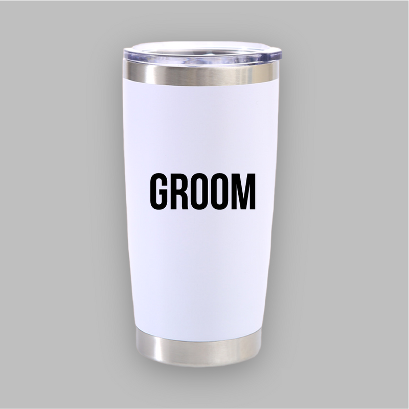 Termo blanco de acero "Groom"