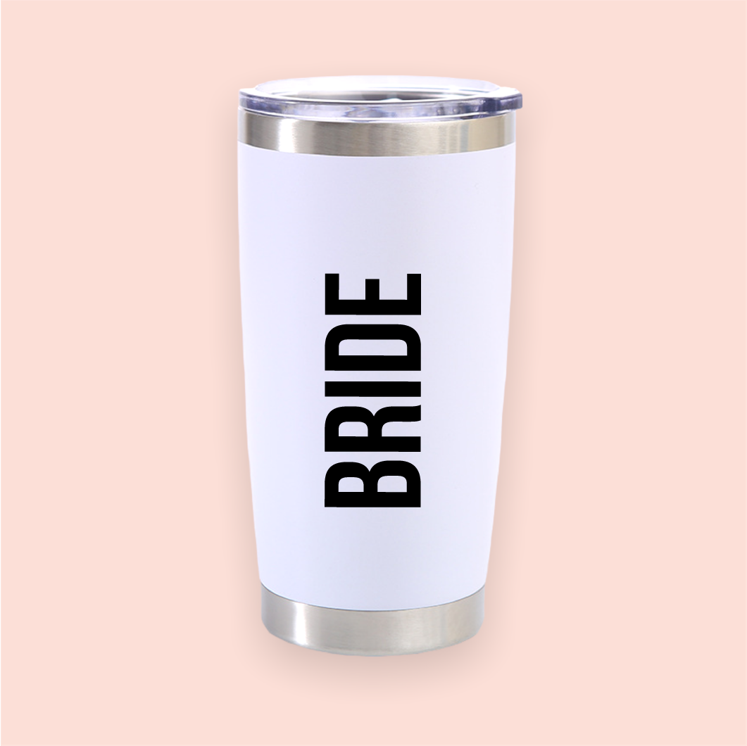 Vaso de acero blanco "Bride"