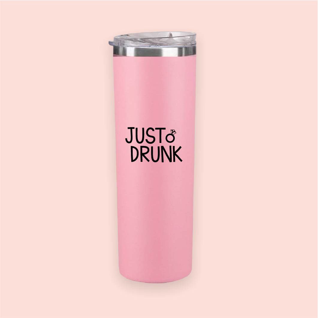 Termo skinny acero "Just Drunk"