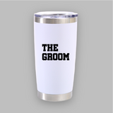 Termo blanco de acero "The Groom"