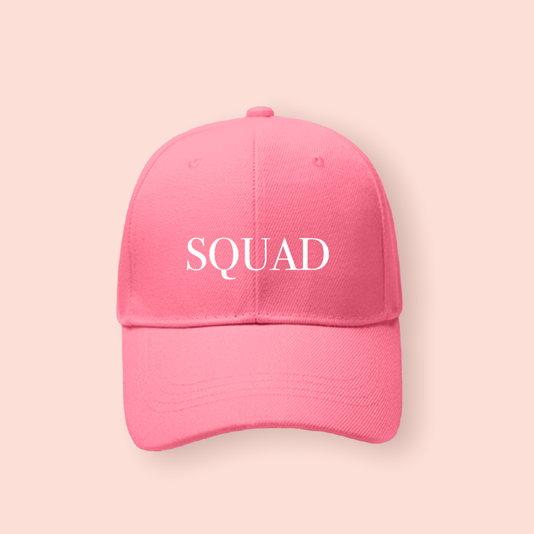 Gorra rosa "Squad"