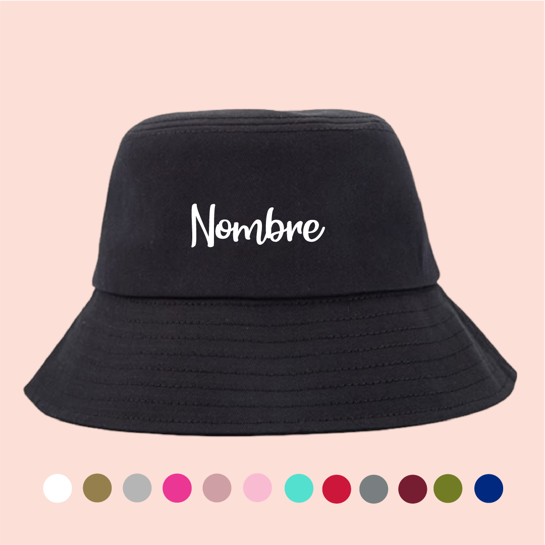 Bucket hat negro personalizado