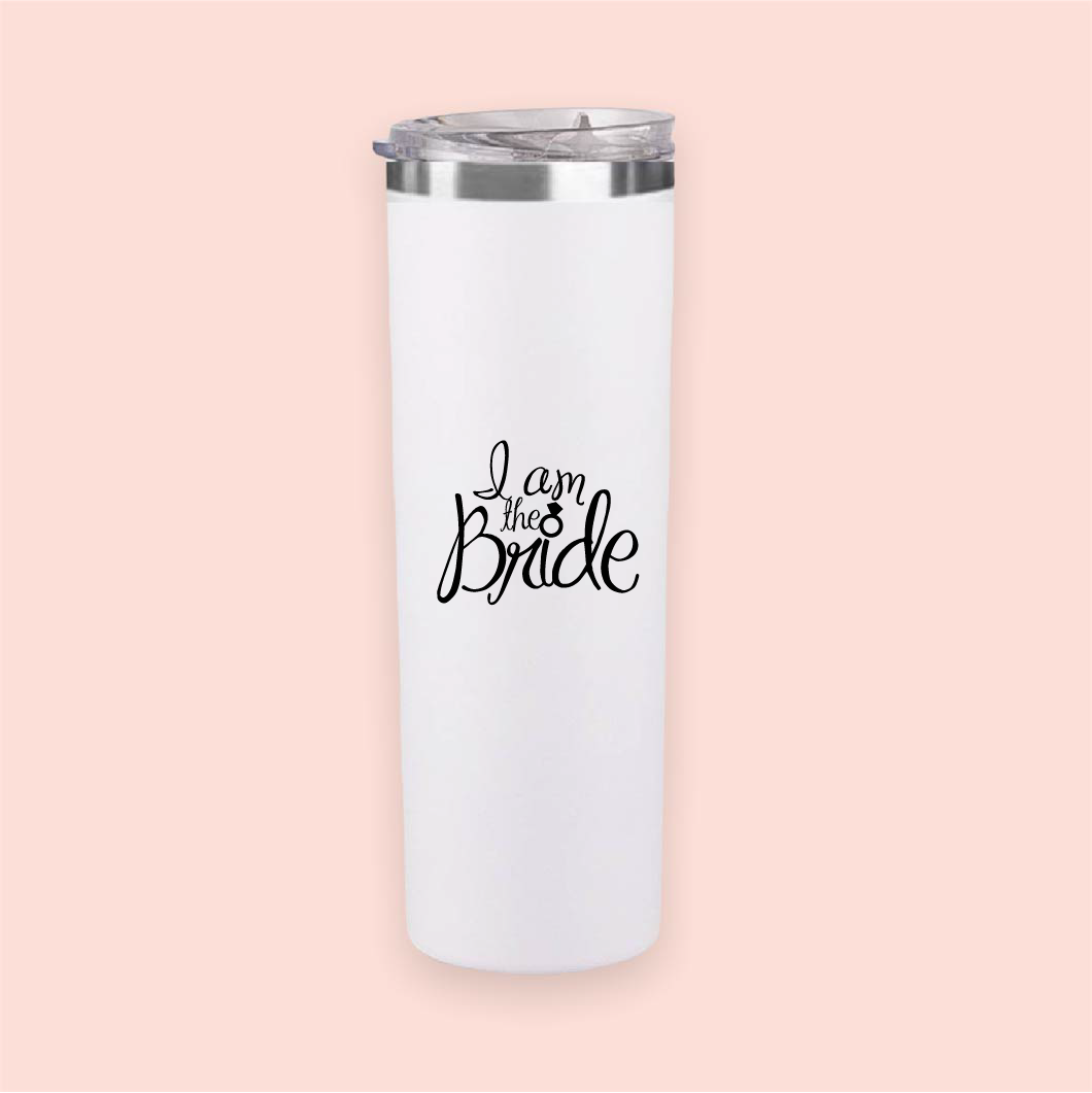 Termo skinny acero "I am the Bride"
