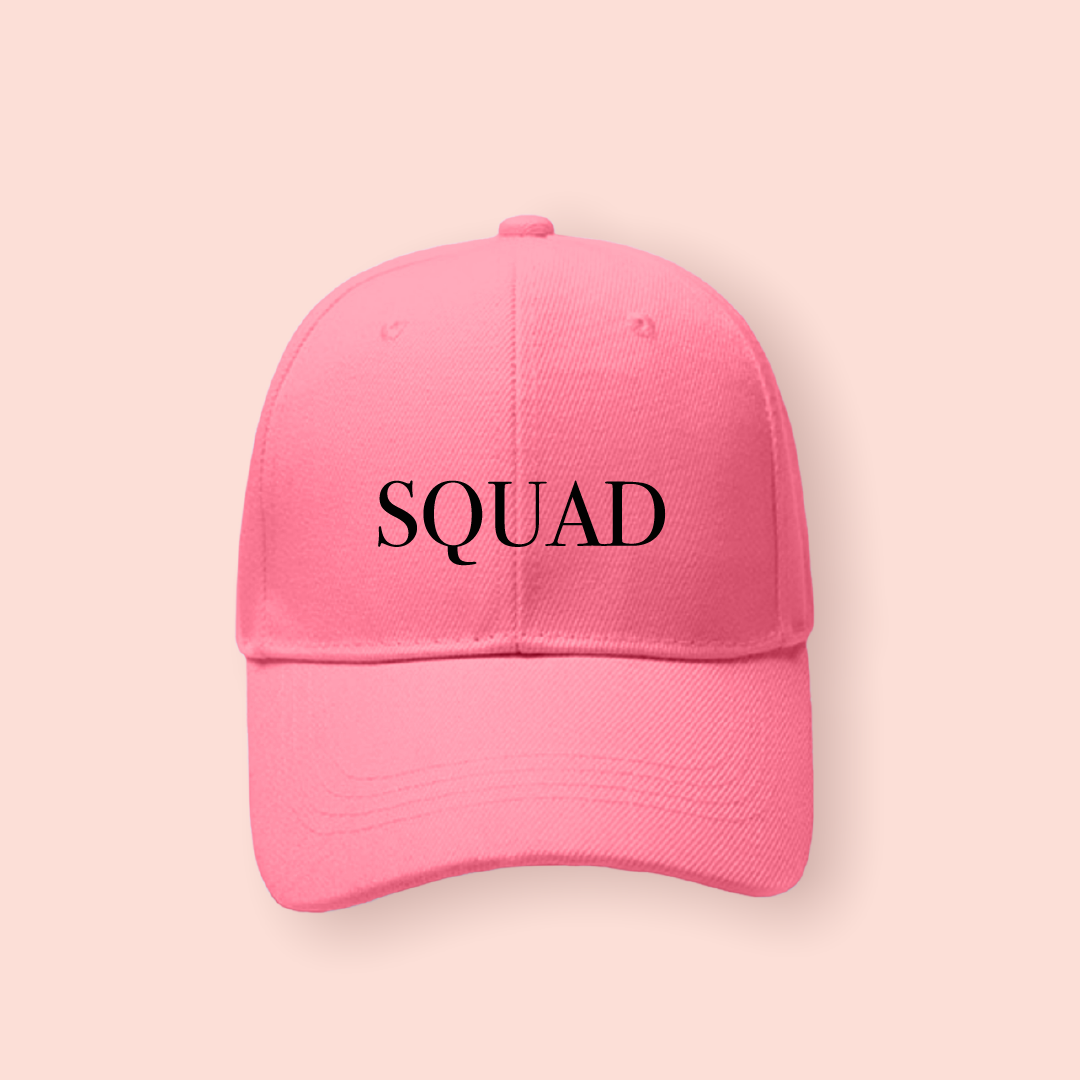 Gorra rosa "Squad"