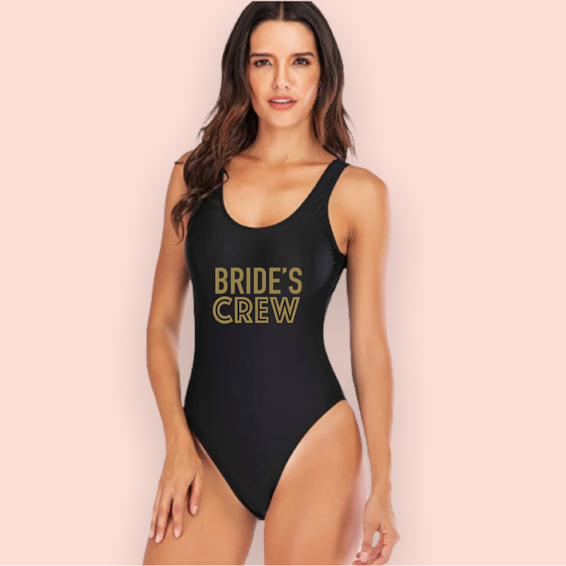 Traje de baño negro "Bride´s Crew"