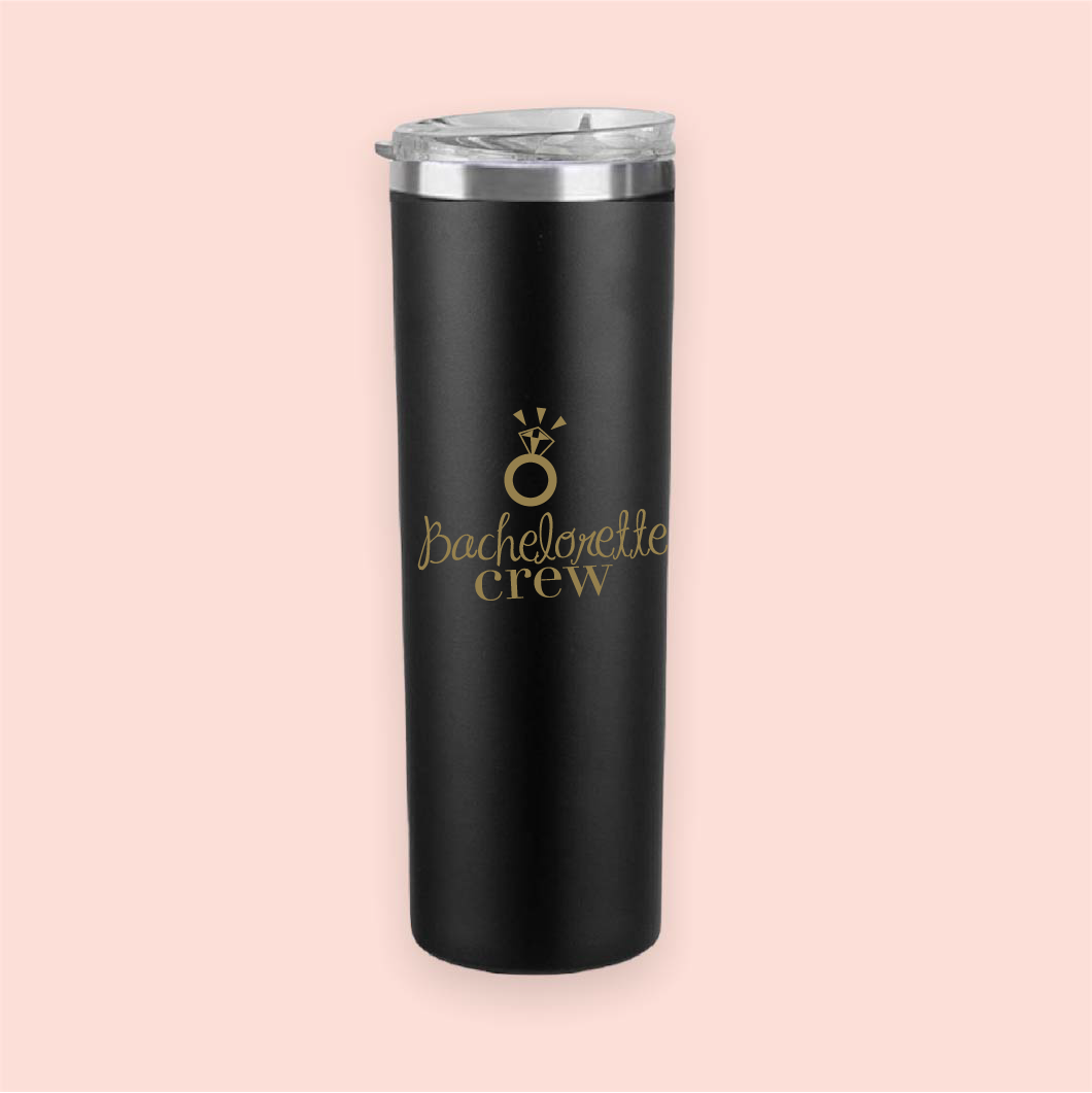 Termo skinny acero "Bachelorette Crew"