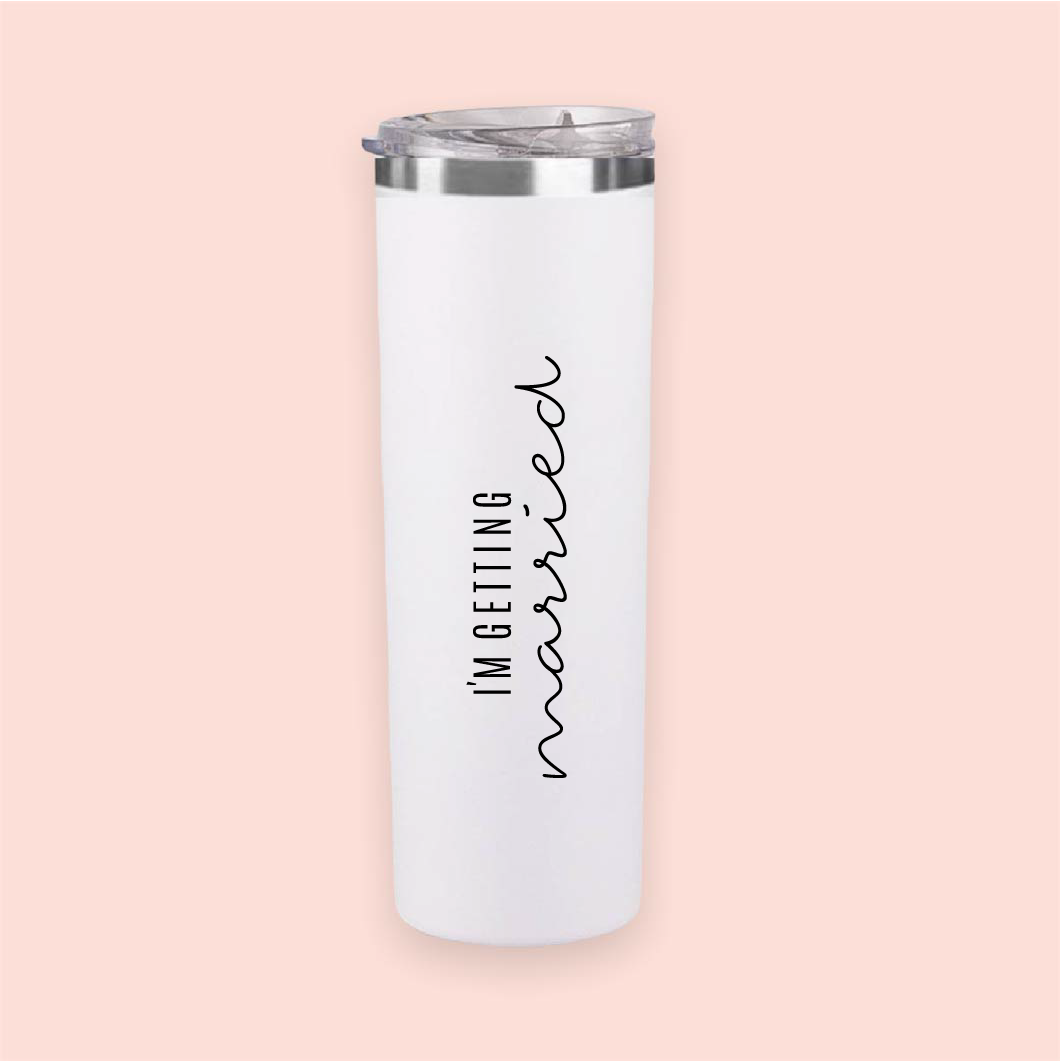 Termo skinny acero "I´m getting married"