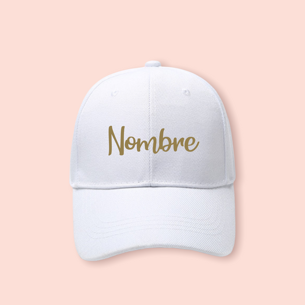 Gorra blanca personalizada