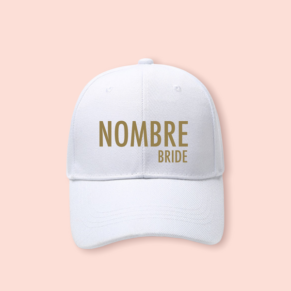 Gorra blanca personalizada