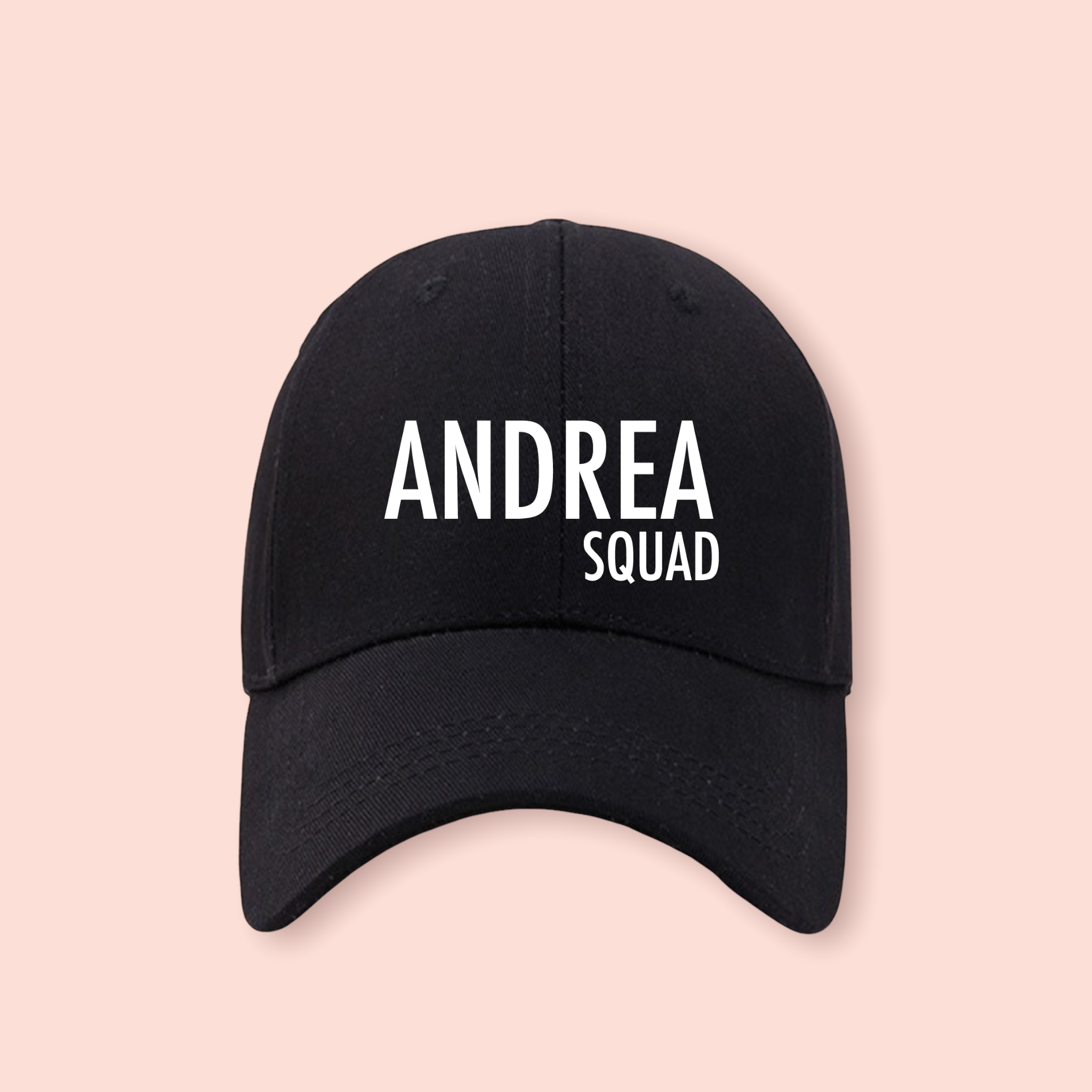 Gorra negra personalizada