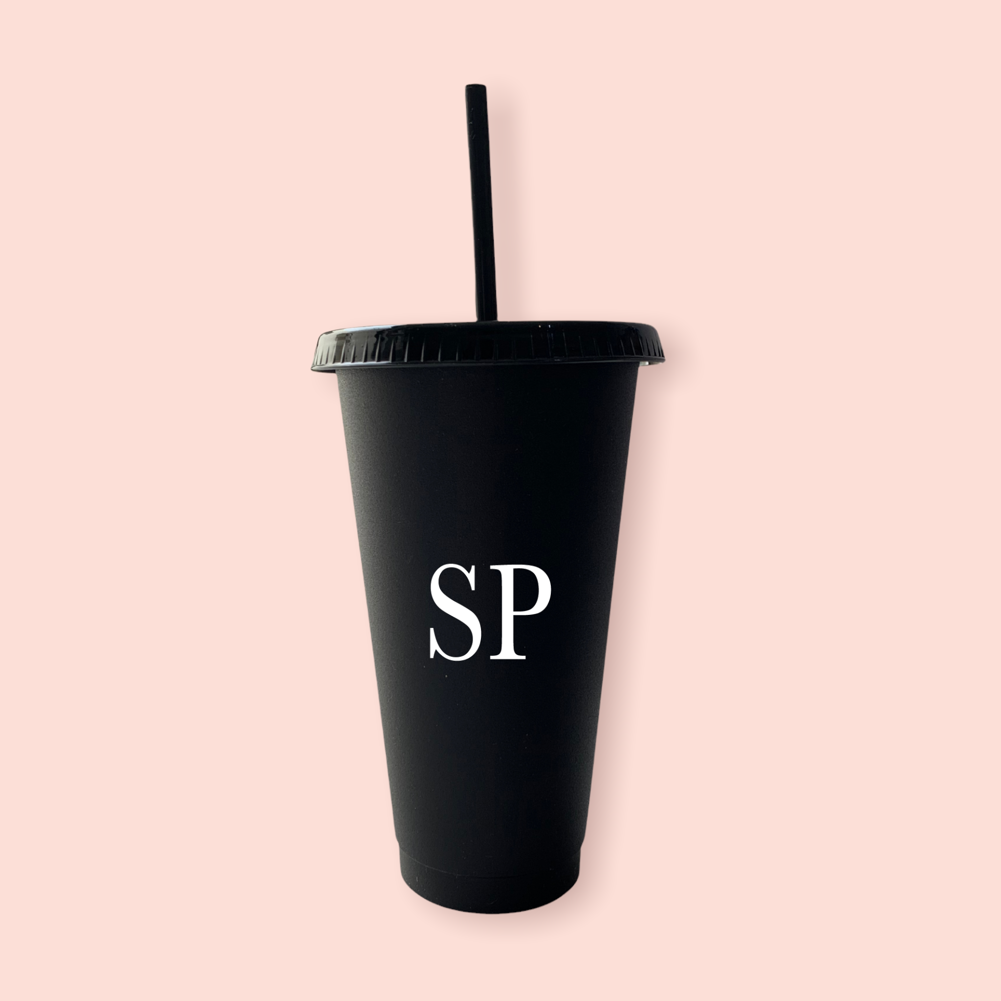 Vaso mediano personalizado con iniciales
