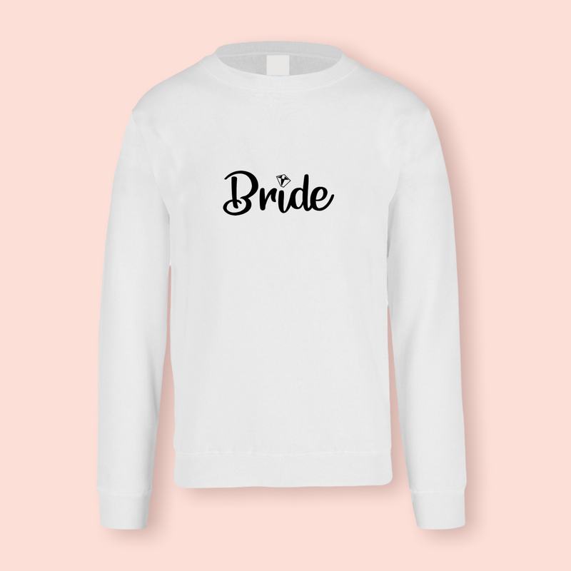 Sudadera blanca "Bride"